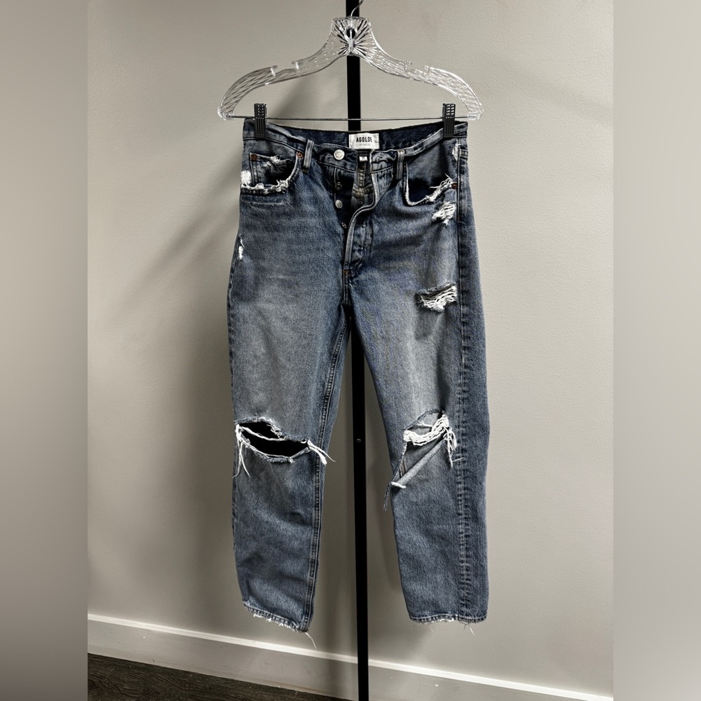 Agolde- 90s stressed Blue Jeans